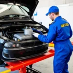 Automechaniker Motorreparatur